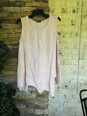 Grizas Tank-Pink-Size Small